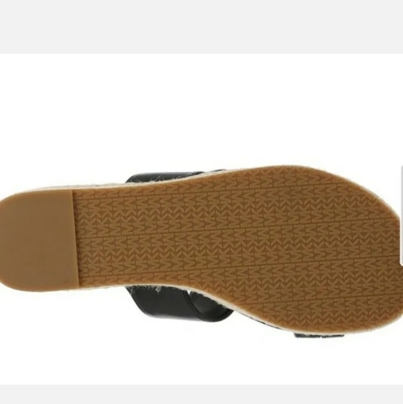 Michael Kors Sidney Espadrille Wedge Sandals Black Size US 7.5 M - Picture 3 of 12